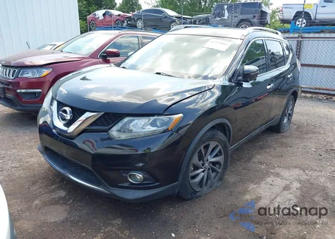2016 Nissan Rogue Sl from USA, damaged, VIN 5N1AT2MT3GC802462